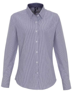Koszula bawełna poliester damska Oxford paski idealna