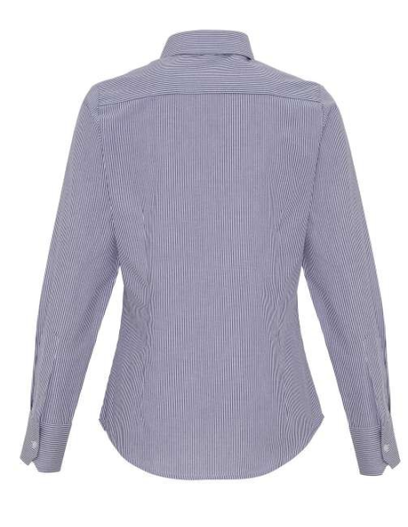 WOMEN'S COTTON RICH OXFORD STRIPES SHIRT