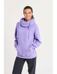 CROSS NECK HOODIE