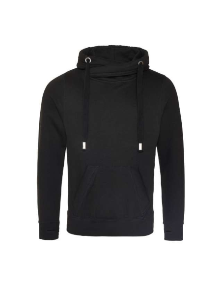 CROSS NECK HOODIE