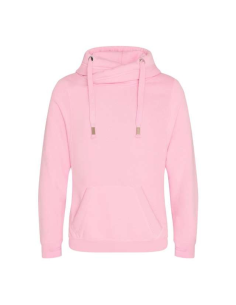 Bluza Cross Neck Hoodie Jet Black – gruba bluza z kapturem | Agmart Haft