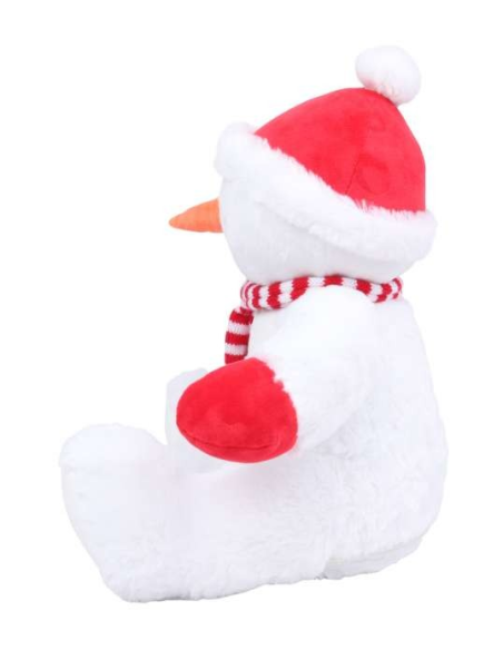 pluszowy bałwan świąteczny logo nadruk z nadrukiem