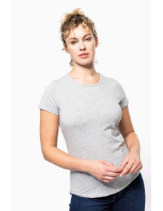 LADIES' SHORT-SLEEVED CREW NECK T-SHIRT