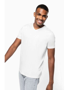 MEN'S SHORT-SLEEVED V-NECK T-SHIRT