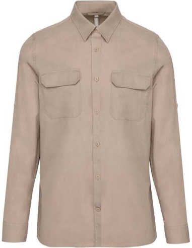 MEN'S LONG-SLEEVED SAFARI SHIRT