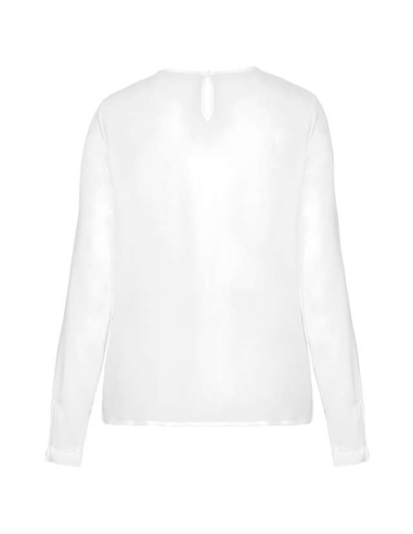 LADIES' LONG-SLEEVED CREPE BLOUSE