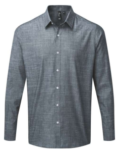 MEN'S COTTON SLUB CHAMBRAY LONG SLEEVE SHIRT