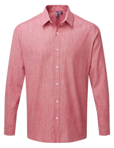 MEN'S COTTON SLUB CHAMBRAY LONG SLEEVE SHIRT