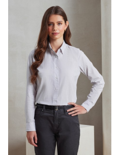 'MAXTON' CHECK WOMEN'S LONG SLEEVE SHIRT
