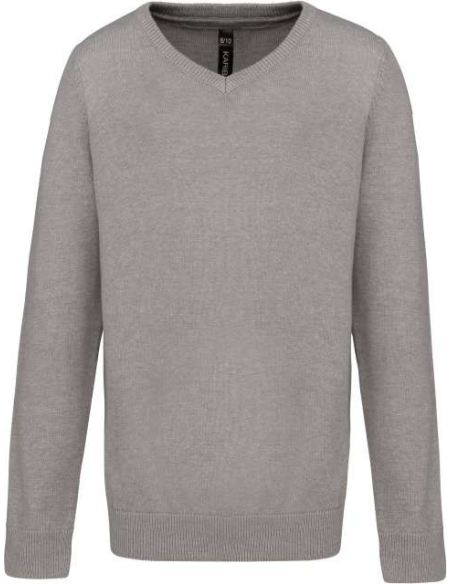 KIDS' V-NECK JUMPER