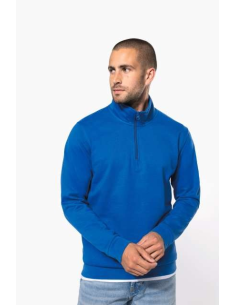 ZIP NECK SWEATSHIRT