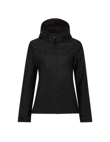 WOMEN'S VENTURER 3 LAYER HOODED PRINTABLE SOFTSHELL JACKET