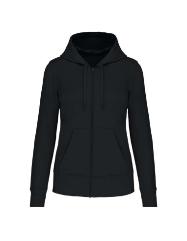 LADIES' ECO-FRIENDLY ZIPPED HOODED SWEATSHIRT