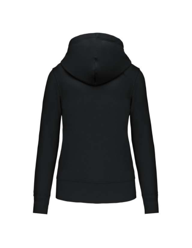 LADIES' ECO-FRIENDLY ZIPPED HOODED SWEATSHIRT