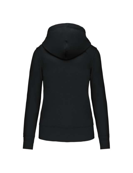 LADIES' ECO-FRIENDLY ZIPPED HOODED SWEATSHIRT