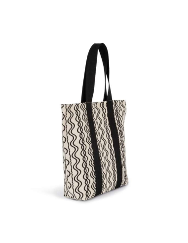 RECYCLED SHOPPING BAG - WAVY PATTERN