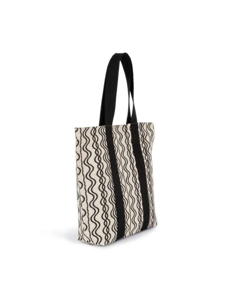 RECYCLED SHOPPING BAG - WAVY PATTERN