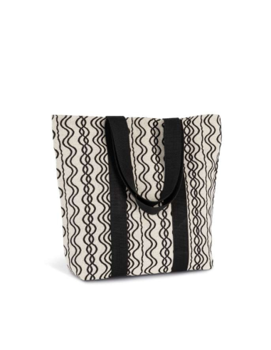 RECYCLED SHOPPING BAG - WAVY PATTERN