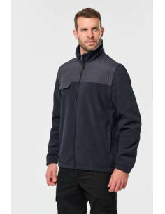 FLEECE JACKET WITH REMOVABLE SLEEVES