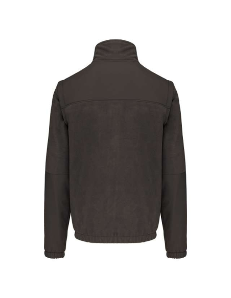 FLEECE JACKET WITH REMOVABLE SLEEVES