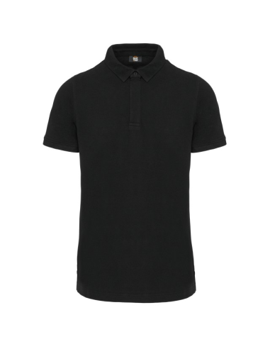 MEN'S SHORT SLEEVE STUD POLO SHIRT