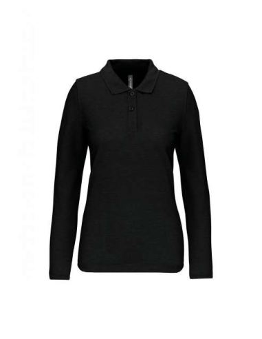 LADIES' LONG-SLEEVED POLO SHIRT