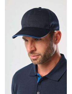 OEKOTEX CERTIFIED 6 PANELS CAP WITH SANDWICH PEAK