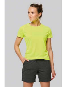 LADIES' RECYCLED ROUND NECK SPORTS T-SHIRT