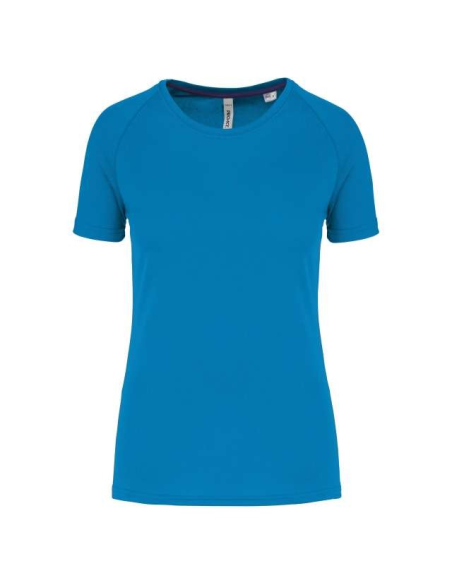 LADIES' RECYCLED ROUND NECK SPORTS T-SHIRT