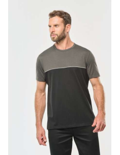UNISEX ECO-FRIENDLY SHORT SLEEVE TWO-TONE T-SHIRT