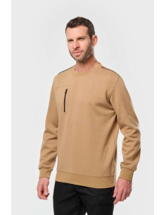 UNISEX DAYTODAY CONTRASTING POCKET SWEATSHIRT