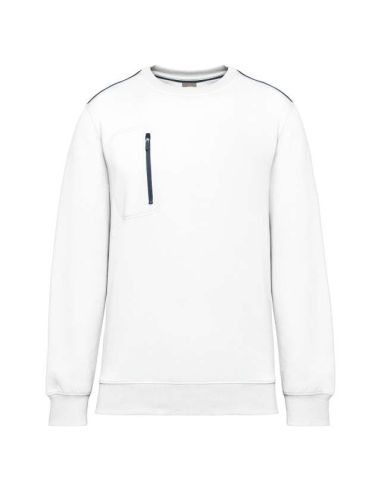 UNISEX DAYTODAY CONTRASTING POCKET SWEATSHIRT