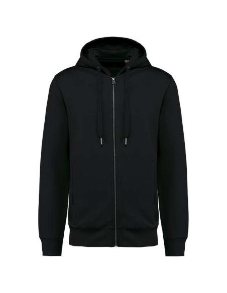 UNISEX ECO-FRIENDLY FRENCH TERRY ZIPPED HOODED SWEATSHIRT