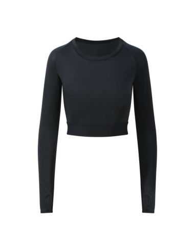 WOMEN'S LONG SLEEVE CROP T