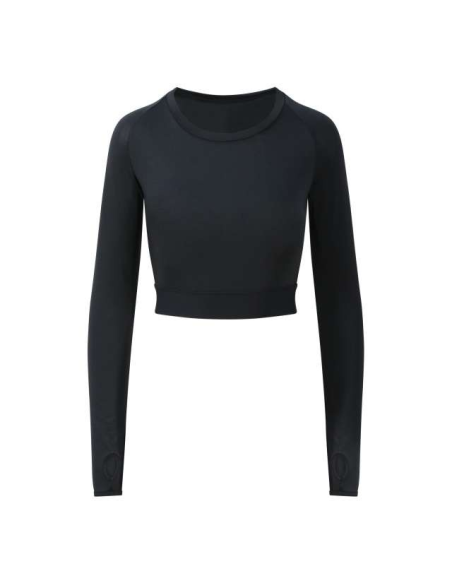 WOMEN'S LONG SLEEVE CROP T