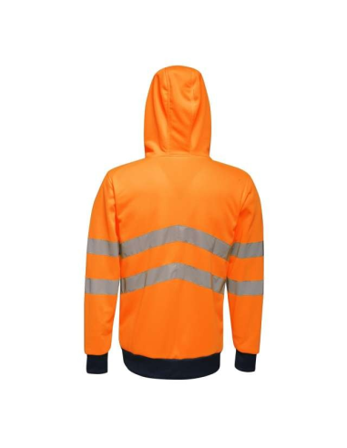 HI VIS PRO FULL ZIP STRETCH HOODIE JACKET