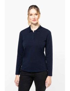 LADIES' LONG-SLEEVED SUPIMA® POLO SHIRT