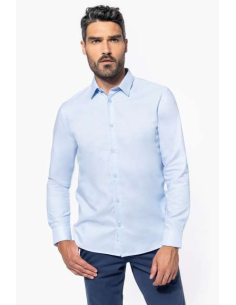 MEN LONG-SLEEVED EASY CARE SHIRT WITHOUT POCKET