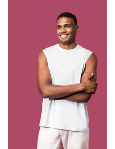 ECO-FRIENDLY MEN SLEEVELESS T-SHIRT