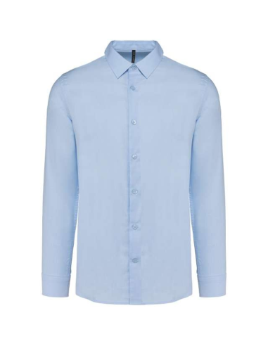 MEN LONG-SLEEVED EASY CARE SHIRT WITHOUT POCKET