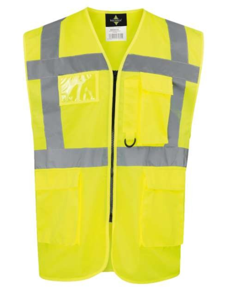 COMFORT EXECUTIVE SAFETY VEST \"HAMBURG\" - MULTIFUNCTIONAL WITH POCKETS