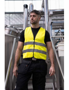 SAFETY VEST \"WOLFSBURG\" - BLACK HEM