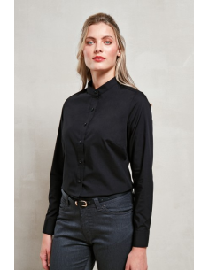 WOMEN’S BANDED COLLAR 'GRANDAD' SHIRT