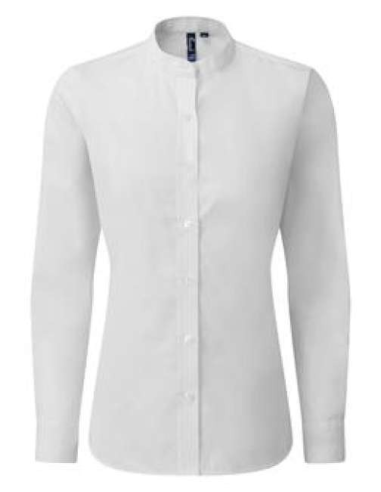 WOMEN’S BANDED COLLAR 'GRANDAD' SHIRT