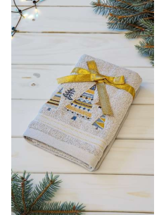 OLIMA CHRISTMAS TOWEL - CHRISTMAS TREES