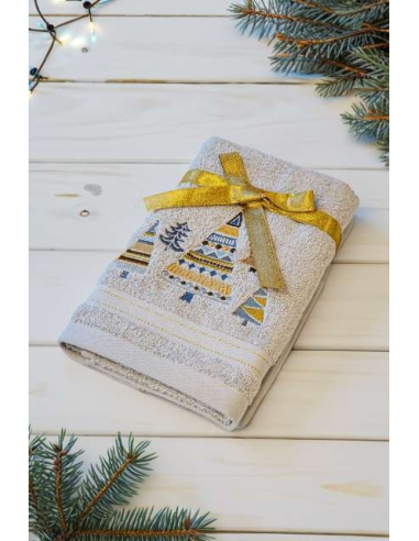 OLIMA CHRISTMAS TOWEL - CHRISTMAS TREES