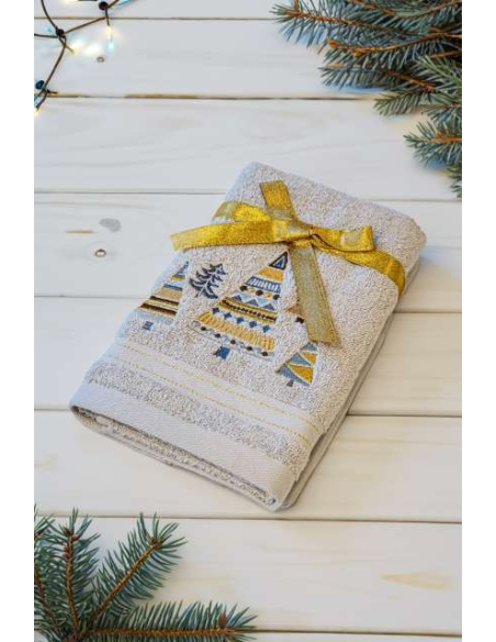 OLIMA CHRISTMAS TOWEL - CHRISTMAS TREES