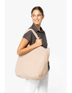 ECO-FRIENDLY LINEN SHOPPING BAG