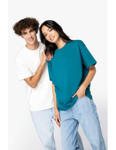 UNISEX SHOULDER LOOSE T-SHIRT