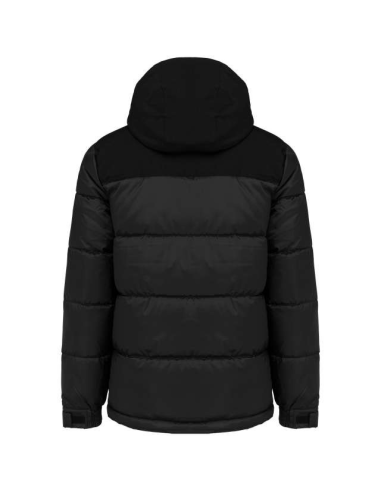 UNISEX BI-TONE PADDED JACKET WITH HOOD